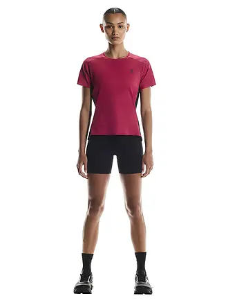 ON | Damen Laufshirt Performance-T | dunkelrot